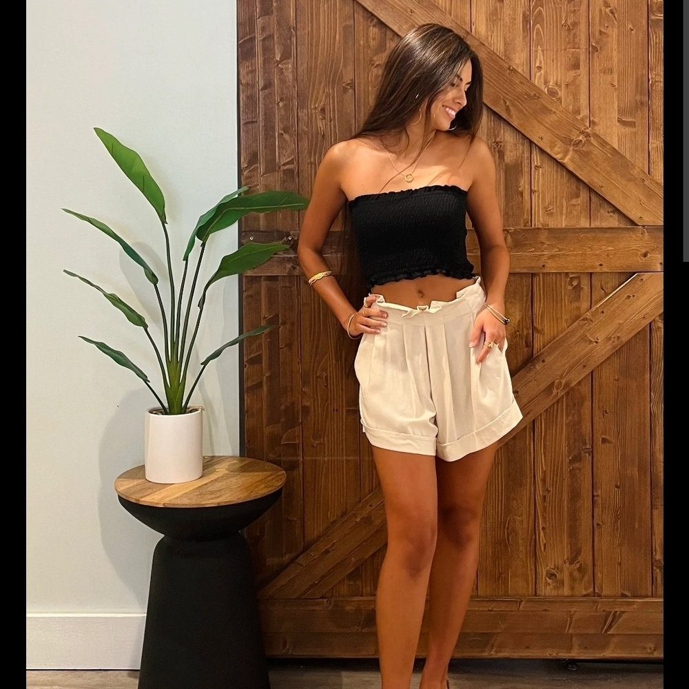 Women's Sz LG Keani Khush Molokai Cream Shorts